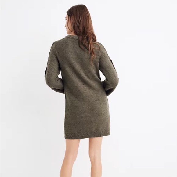 Madewell Donegal Button-Sleeve Sweater-Dress - Picture 3 of 10